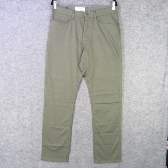 English Laundry Chino Pants Mens 32x32 Olive Green Straight Fit Five Pocket - Picture 1 of 8